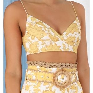 Pink/Gold Zimmermann Bustier Top